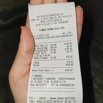 BİM BİM Nugget İçindeki Yabancı Cisimler