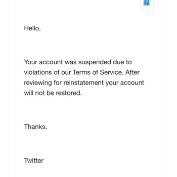 Twitter Hesabım Askıya Alindi