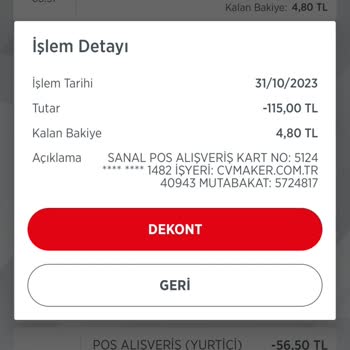 Cvmaker.com.tr Hesabımdan Para Çekilmiş