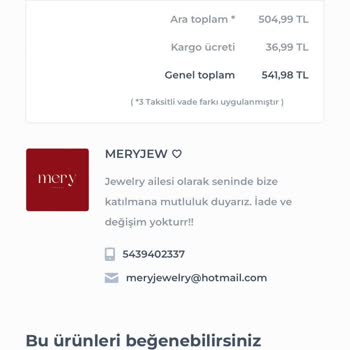 Meryjew Satıcı Ürünümü Göndermiyor.