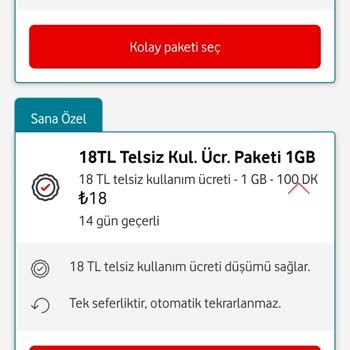 Vodafone Telsiz Kullanım Ücretinden Düşülmemesi