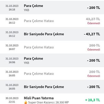 Misli Para Çekemiyorum Şikayetim Var