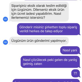 Getir İade Sağlamıyor, İnsan Oyalıyor