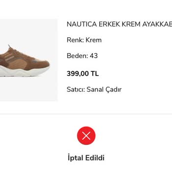 Sanal Çadır Alışverişin Kendi Kendine İptali