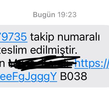 Scotty Kargo Teslimat Yapmadan Teslim Edildi SMS Bilgilendirmesi Yaptı