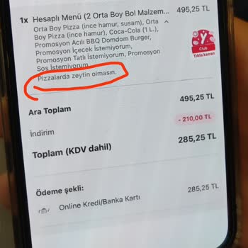 Domino's Pizza Yanlış Sipariş Yemeksepeti Destek Hattı İlgisizliği