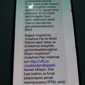 Vodafone Pay 154 TL Ücretli Üyelik