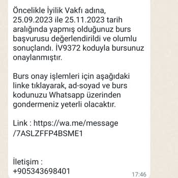 P*****a Özgürlük Ve Egitim Vakfi Burs