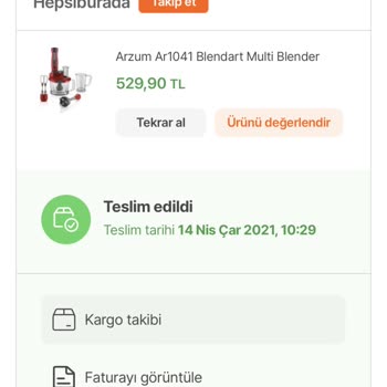 Arzum Ar1041Blendart Multi Blender