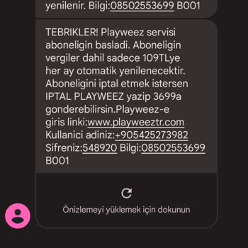 Playweez İsteğim Dışında Kesilen Paramın İadesi