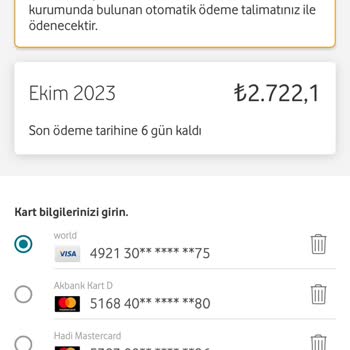 Vodafone İptal Edilen Ürüne Taksit Bedeli Yansıması