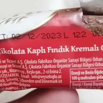 Eti Gıda Eti Ahenk Gurme Çikolatalı Gofretin Üzerindeki Beyaz Küf Noktaları