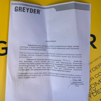 Greyder Ayakkabı Ürüne Sahip Çıkmıyor
