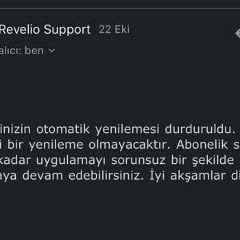 Revelioapp.net Abonelik İptali Yapmıyor