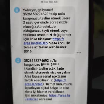 Aras Kargo Kapı Önüne Habersiz Bırakılan Kargo!