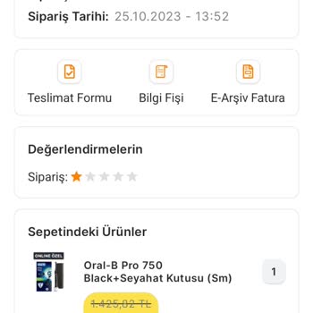 Migros Aldığım Şarjı Dis Fırçası Kutusundan Bozuk Çıktı