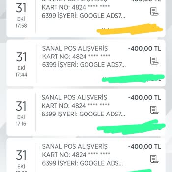 Google Harcama Para Çekmiş