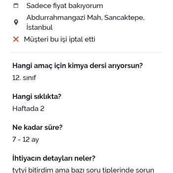 Armut.com Teklif İade Talebi