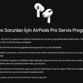 Apple Airpods Pro 1. Nesil Cızırtı Problemi