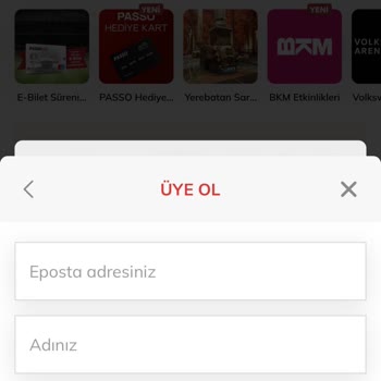 Passolig Passo Mobil Üyelik Başvurusu