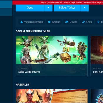 Gameforge.com Metin2 Oyun Şu Anda Senin İçin Mevcut Değil Hatası