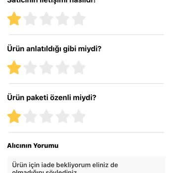 Dolap Duruminikids Eksik Ürün Ve İade Problemi