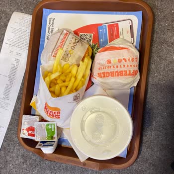 Burger King Menünün Boyut Seçimi