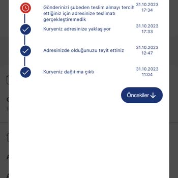 Aras Kargo: Şubeden Teslim Almayı Seçtiniz Durumu
