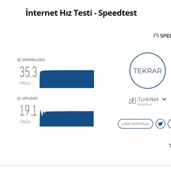 TurkNet 75mbps Olan Hızım 16 Ya Düşürüldü.