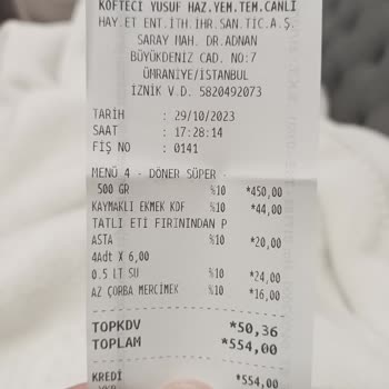 Köfteci Yusuf Et Döner Zehirlenme