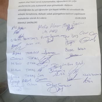 Kayseri Valiliği Mahallede Kaldırım Yok