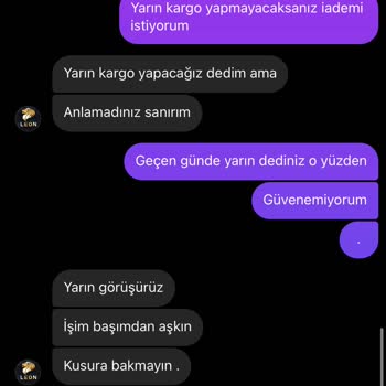 Leon Teknoloji Kargoya Vermemeleri, Ücret İadesi Yapılmaması