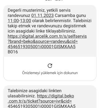 Beko Ürünüme Zarar Vermesi Arayıp Cevap Vermiyorlar