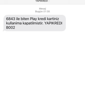 Yapı Kredi Bankası Habersiz Kredi Kartı Kapatması