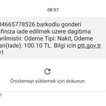 PTT Kargomu Haksız Yere İade Gönderdi