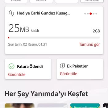 Vodafone Tarifede İnternet Olmasına Rağmen Ek Paket Tanımladı