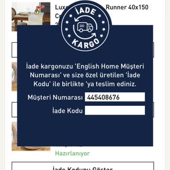 Sorumsuz Firma English Home Saygısız Müşteri Hizmetleri