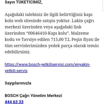 Siemens Buzdolabı Yedek Parça Firma Ve Servis Arasındaki Fahiş Fiyat