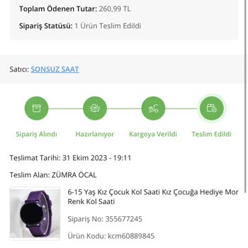 ÇiçekSepeti Siparişin Yanlış Gönderilmesi