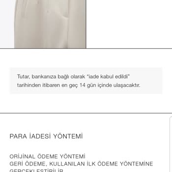 Zara İademi 15 Gündür Yatırmadı