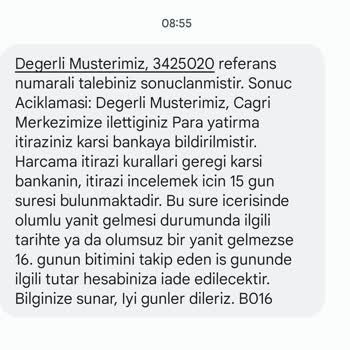Kuveyt Türk 1 Ay Gecikmeli Mercek Kaydı Talebi!