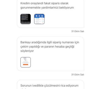 Hepsiburada Alışveriş Kredisiyle Sipariş Sorunu