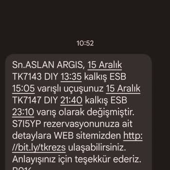 Anadolu Jet Bilet Saat Değişikliği Mağduriyeti
