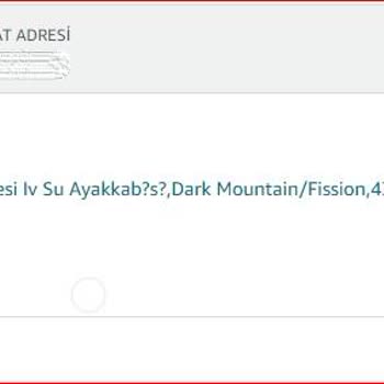 Amazon Üzerinden İptal Edilen Sipariş