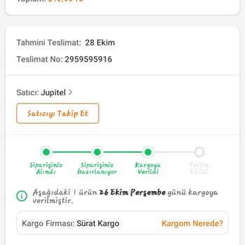 Sürat Kargo İstanbul İçi Gönderimde 2 Haftalık Tahmini Gecikme