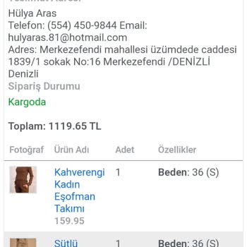 Nare Giyim Nare Ürünün Teslim Edilmemesi Ve Para İadesinin Yapılmaması...