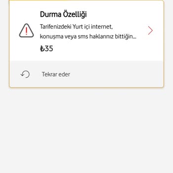 Vodafone Tarife Durma Paketinde Haksız Ücret Talep Ediyor