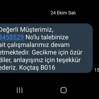 Koçtaş Arızalanan Ürün İçin Yardımcı Olmuyor.