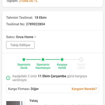 Trendyol Yatak Baza Başlık Aldık Gelmiyor