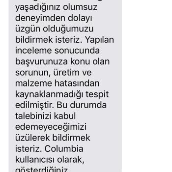 Columbia Dış Yüzeyden Sökülen Ayakkabı